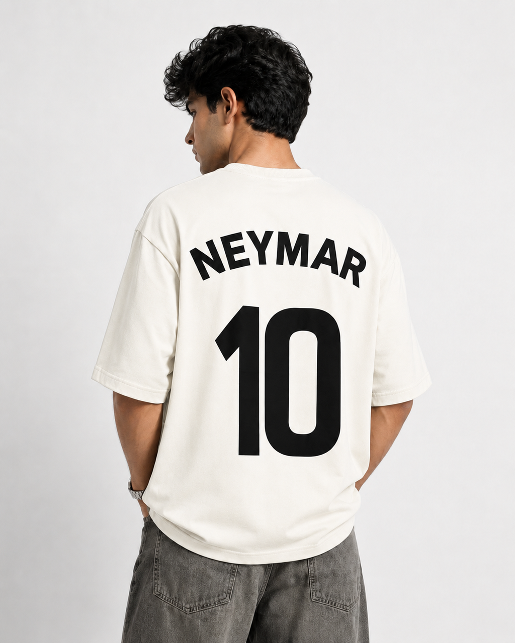 Brazil Crest Legacy Oversized White T-Shirt
