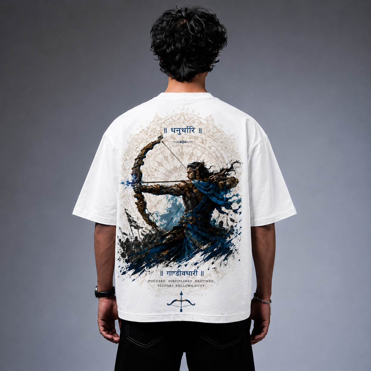 Gandivdhari – Arjuna Oversized T-Shirt
