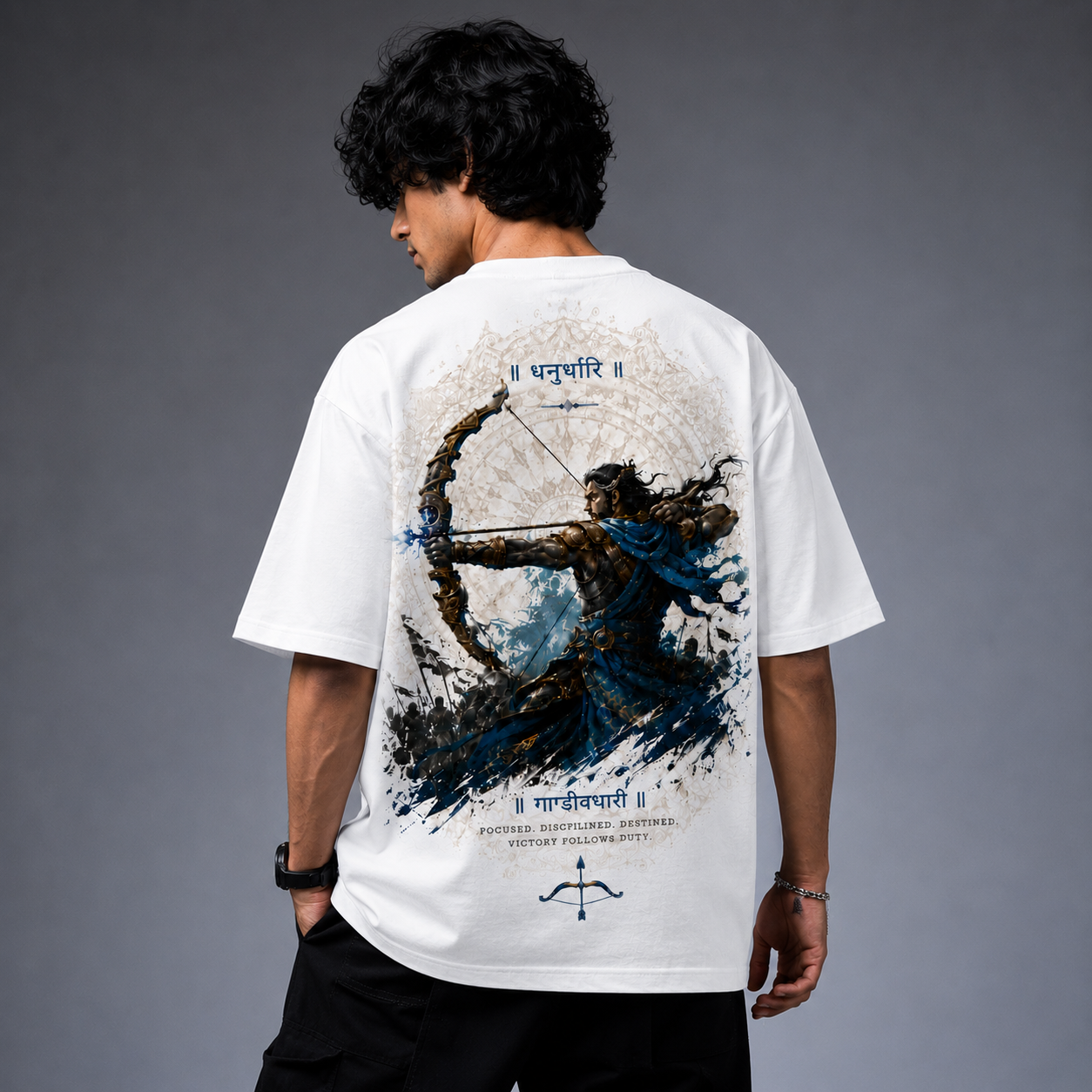 Gandivdhari – Arjuna Oversized T-Shirt