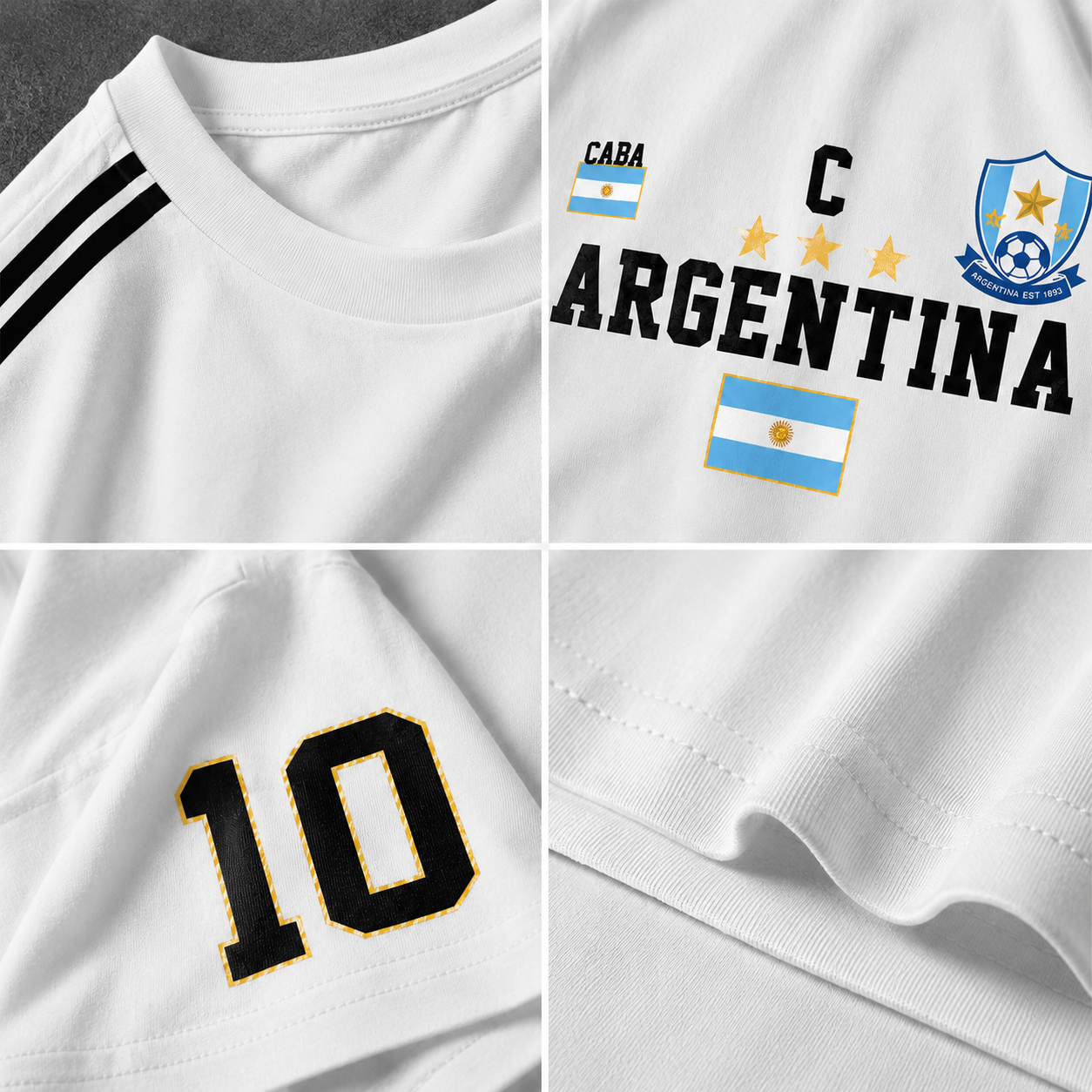 Argentina Vintage Football Tee