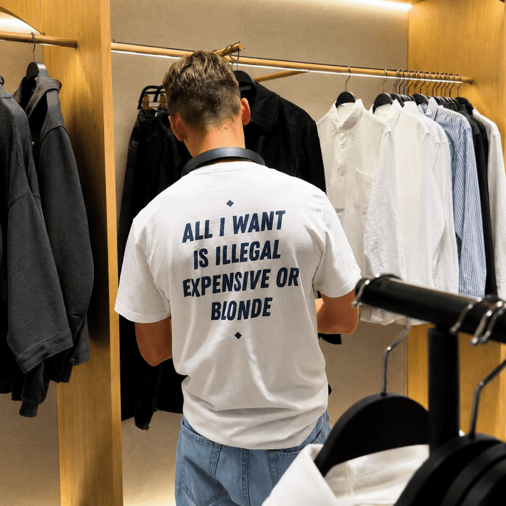 ALL I WANT IS ILLEGAL, EXPENSIVE OR BLONDE