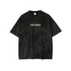 Stay Stray Washed Black Tee